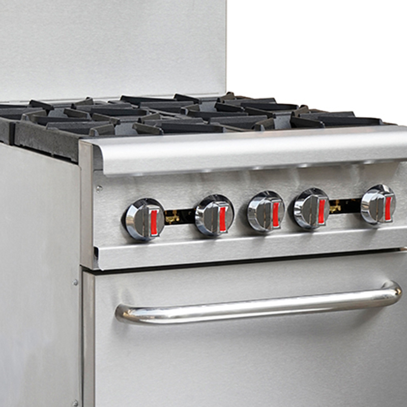 36-дюймовый коммерческий газовый 6-горелочный диапазон со стандартной духовкой